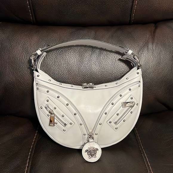 Versace repeat Medusa leather logo hobo crossbody bag  NEW - Picture 7 of 13